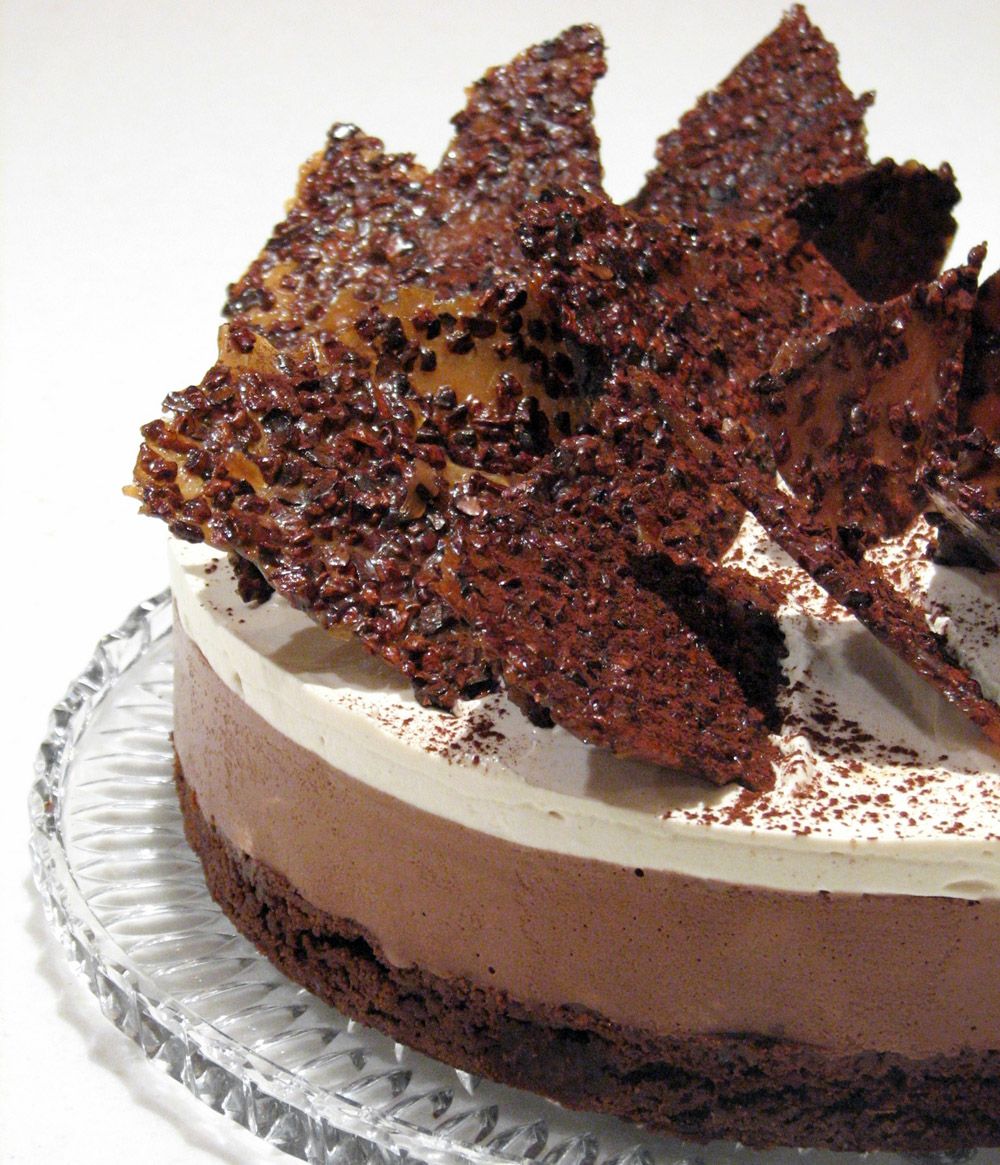 עוגת מוס שוקולד וקרם קפה | צילום: נטלי לוין