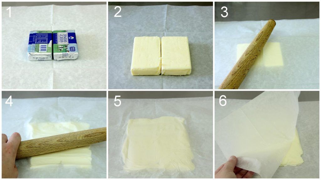 הכנת החמאה לקיפול | צילום: נטלי לוין
