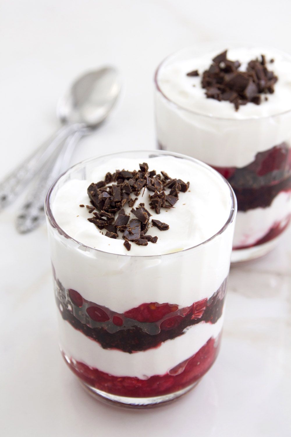 Vegan Chocolate Trifle with Coconut and Berries