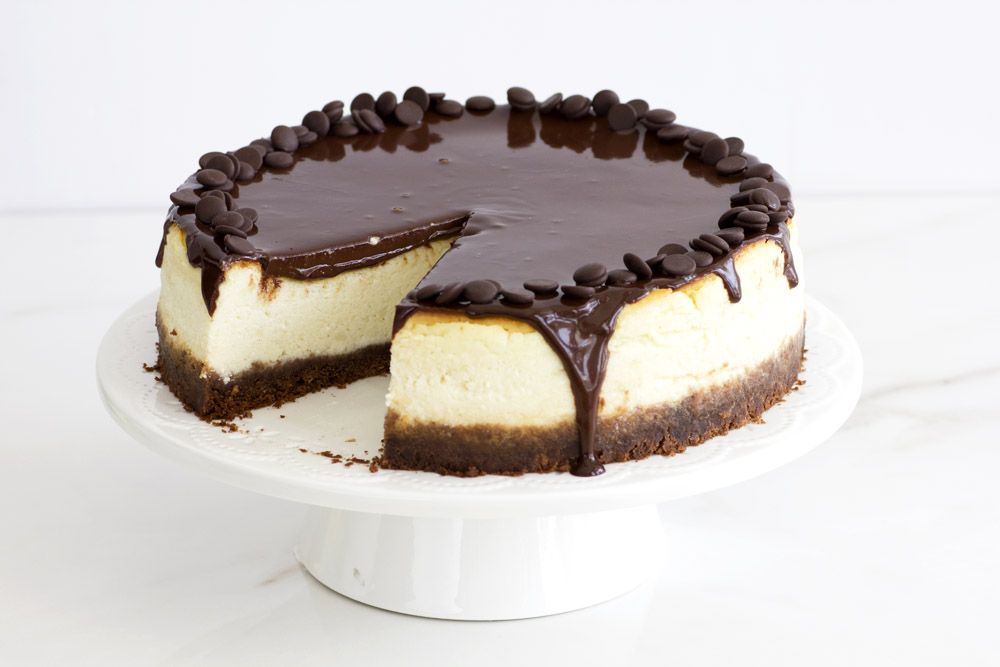 עוגת גבינה עם שוקולד מריר | צילום: נטלי לוין