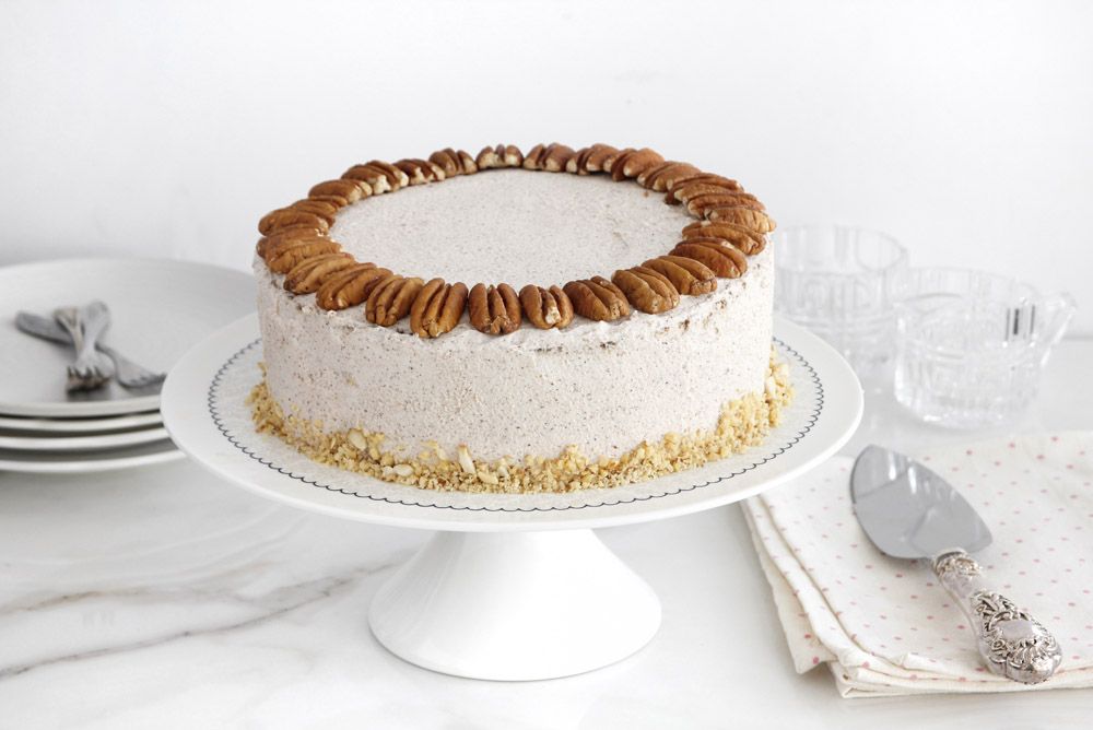 Coffee Layer Cake with Maple and Walnut