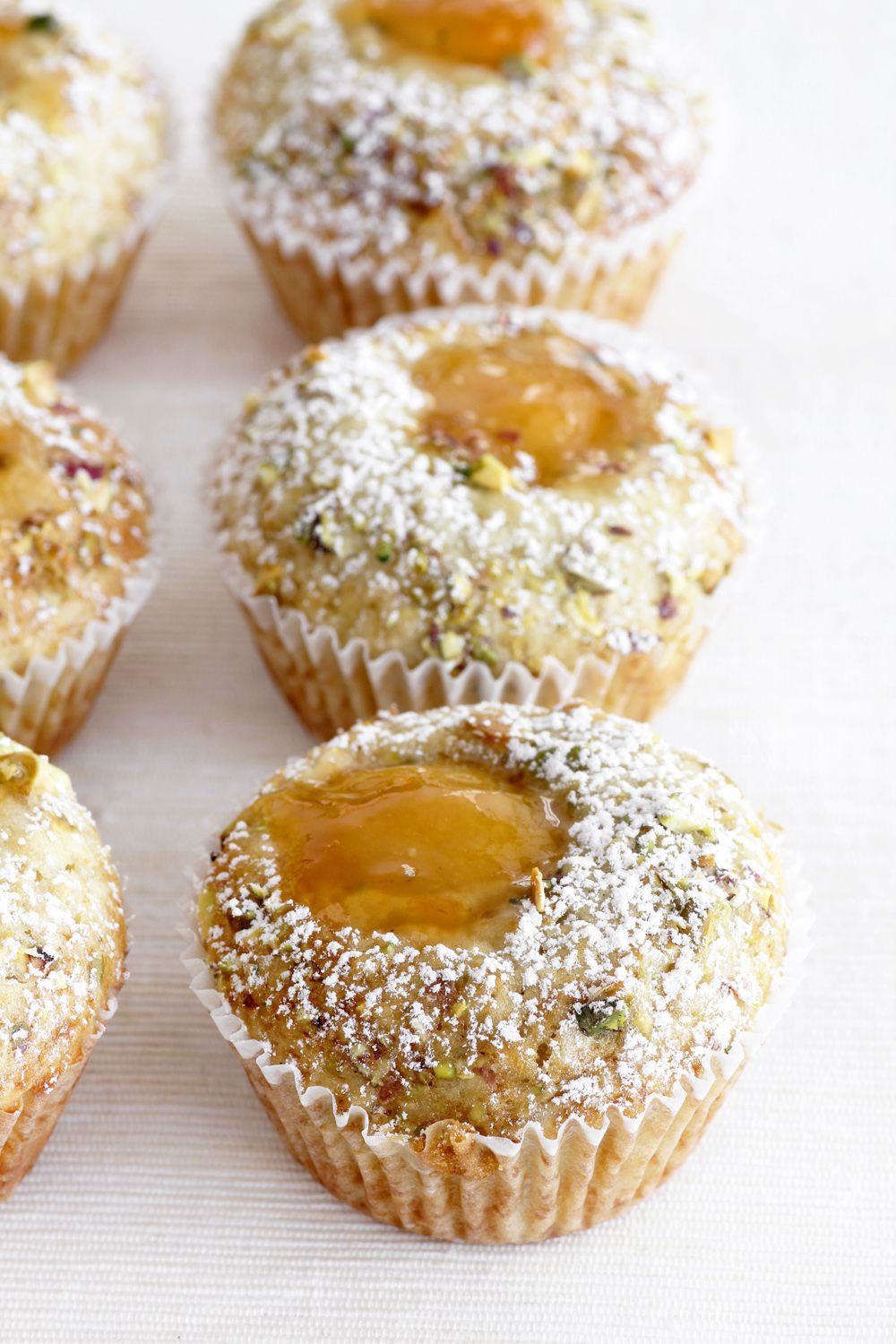 Apricot Muffins with Pistachio and Oats